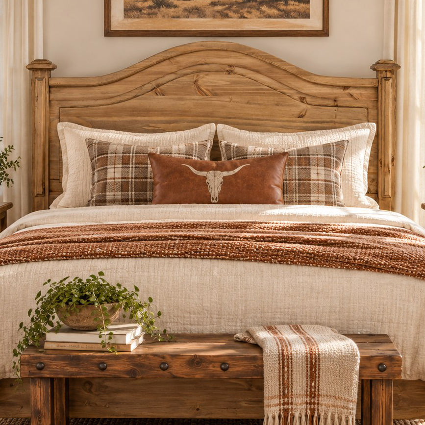 Frankie Honey Headboard - Queen