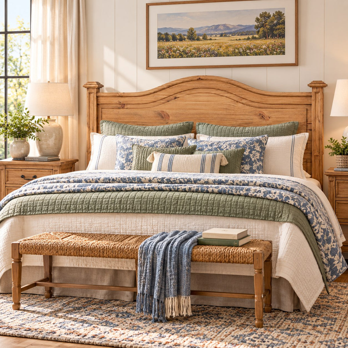 Frankie Honey Headboard - King