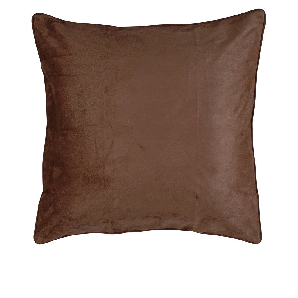 Chocolate Suede Euro Sham