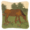 Equestrian Elegance Hooked Pillow