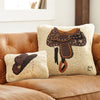 Tip the Hat Hooked Pillow