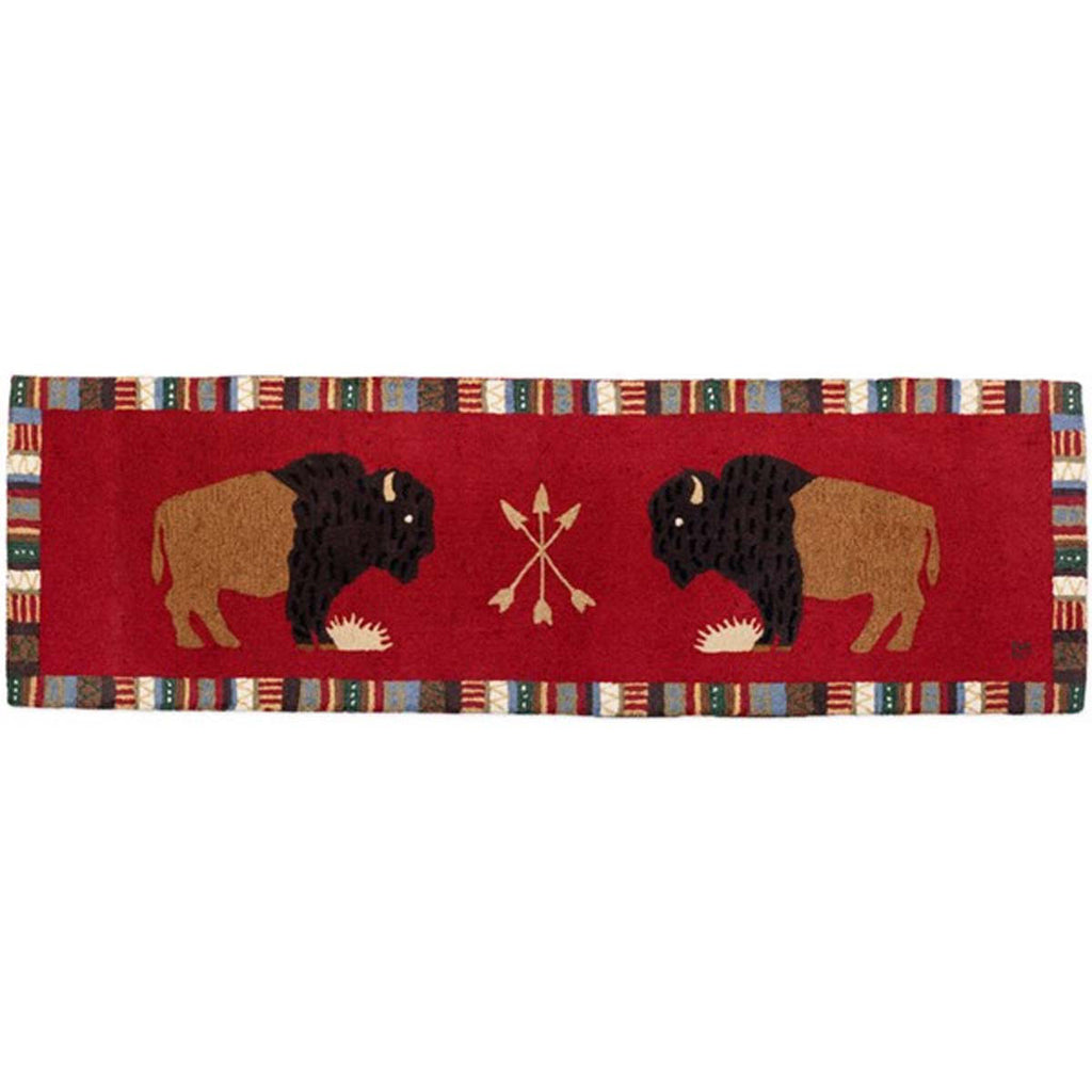 Bison Duo Hooked Wool Runner