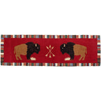 Bison Duo Hooked Wool Runner