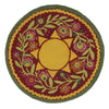 Radiant Sun Hooked Wool Round Rug