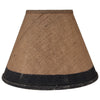 Sarasota Burlap Lamp Shade with Navy Band