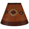 Diamond Band Burnt Red Lamp Shade