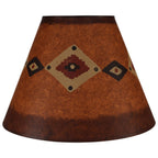 Diamond Band Burnt Red Lamp Shade