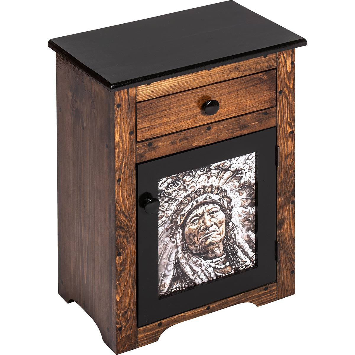 Chief Cloud Walnut-Finished Nightstand