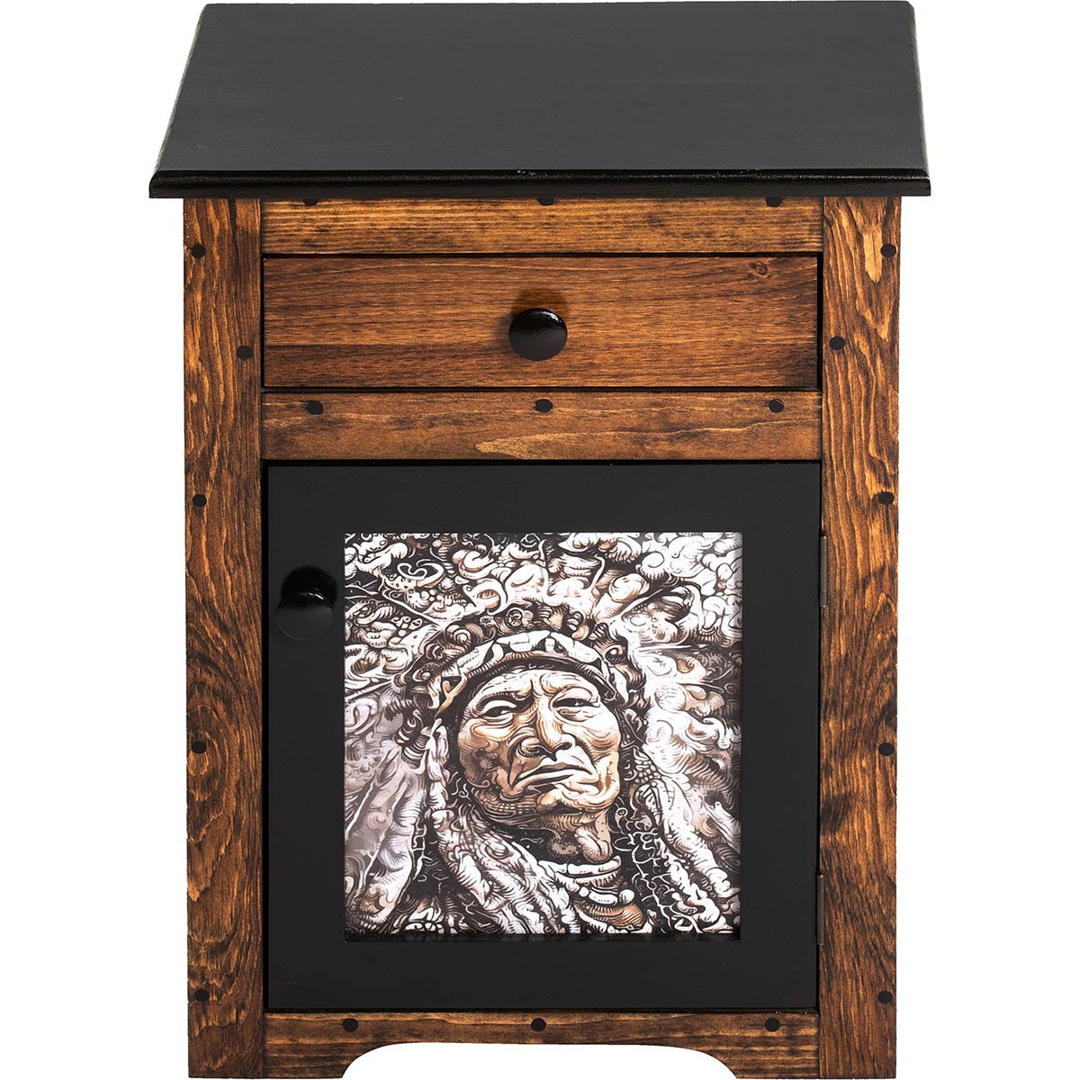 Chief Cloud Walnut-Finished Nightstand