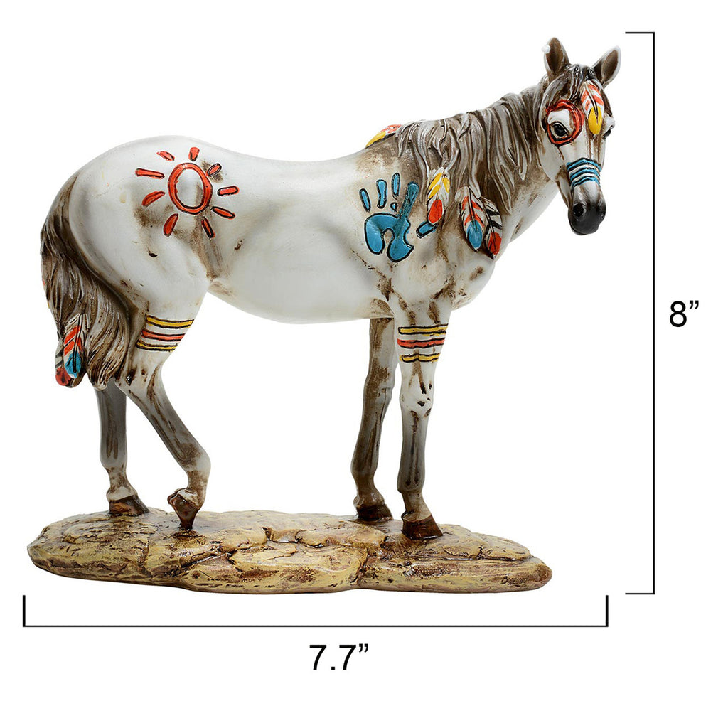 War Paint Horse Sculpture