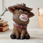 Happy Highland Cow Figurine