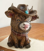 Happy Highland Cow Figurine
