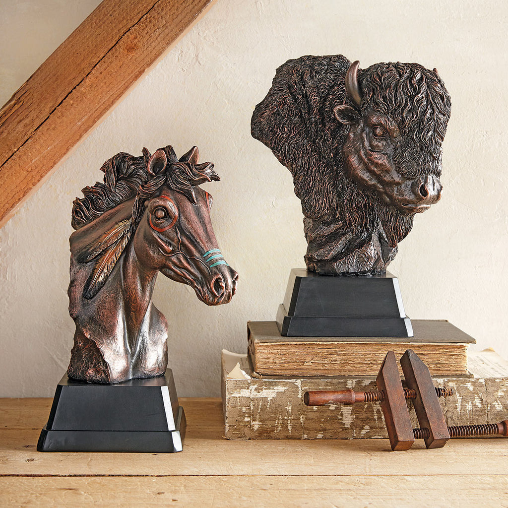 Warrior Horse Bust Sculpture - SALE