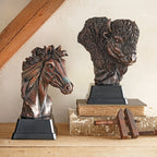 Warrior Horse Bust Sculpture - SALE