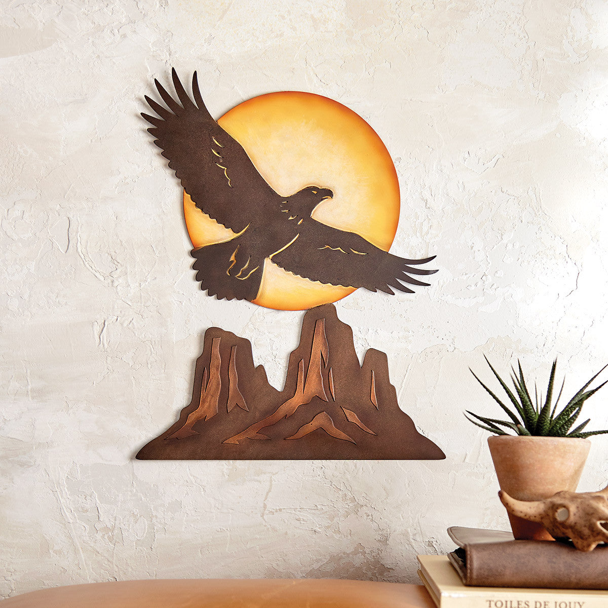 Moonlit Mesa Eagle Wall Art