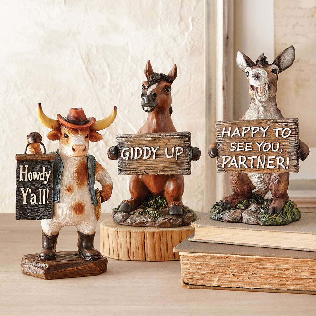 Howdy Trail Horse Figurine