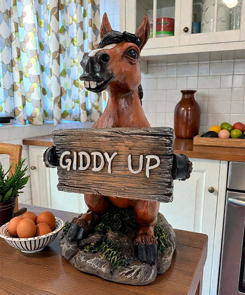 Howdy Trail Horse Figurine