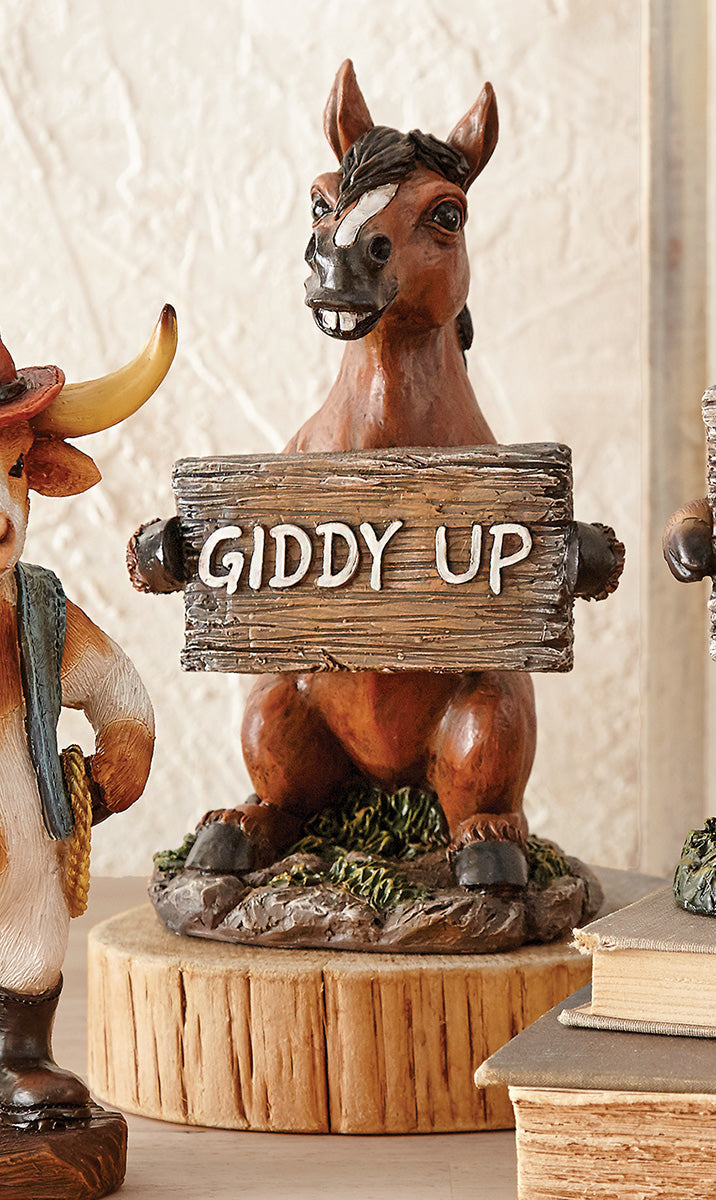 Howdy Trail Horse Figurine