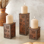 Cowboy Brands Leather Candle Holder - Medium