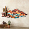 3-D Cactus Mountain Metal Wall Art