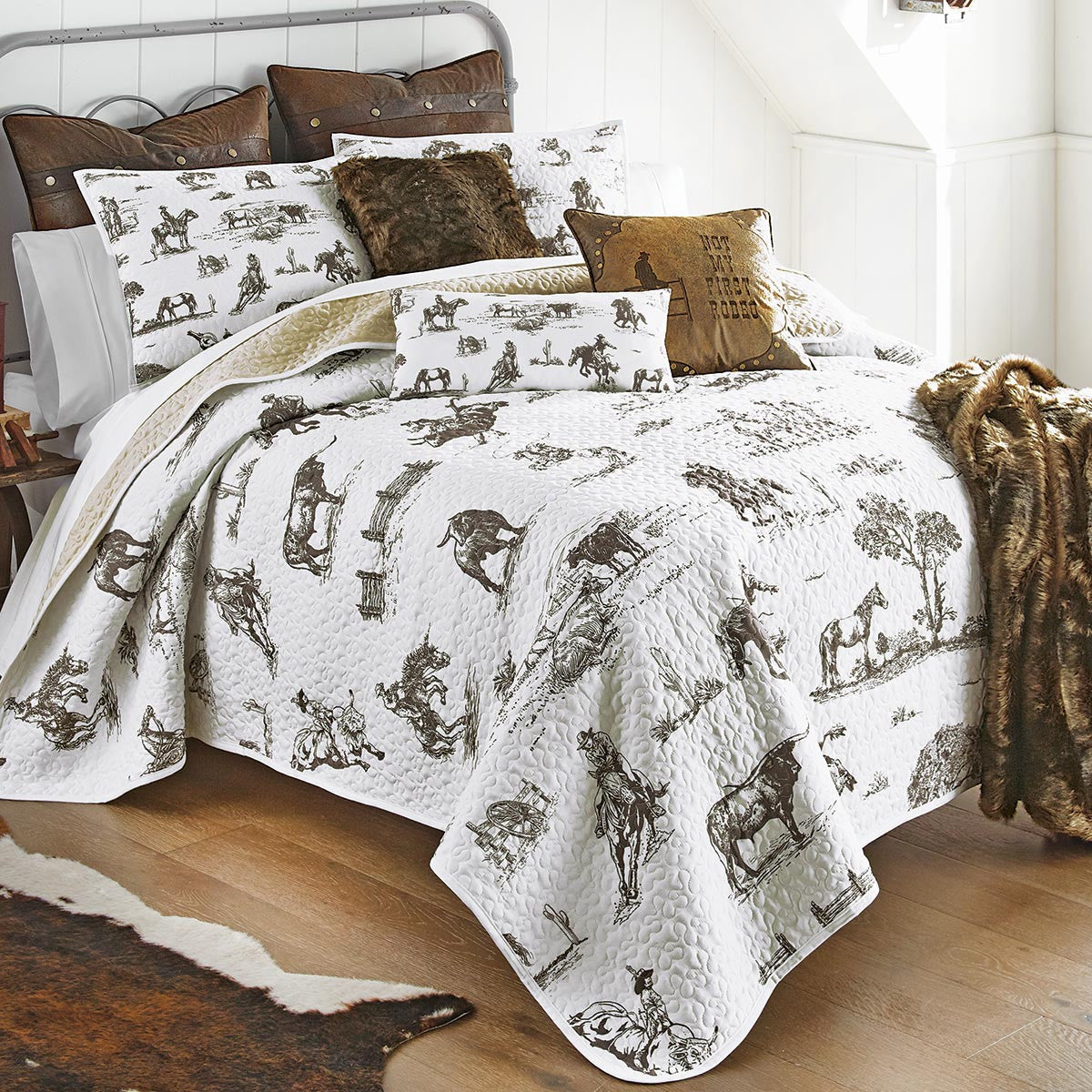 Cowboy Ranch Quilt Bed Set - Queen - OUT OF STOCK UNTIL 06/20/2026