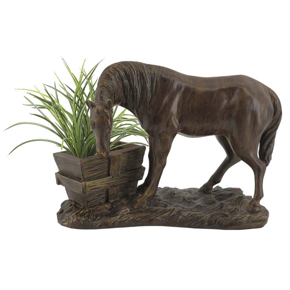 horse succulent planter Grazing Horse Planter from Black Forest Decor