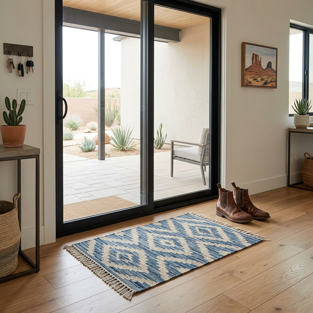 Blue Sky Geometric Rug - 3 x 5