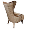 Eclectic Tibetan Sheep Wingback Chair