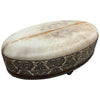 Silverton Cowhide Oval Ottoman