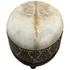 Silverton Cowhide Oval Ottoman