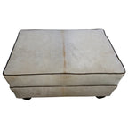 Champagne Cowhide Ottoman