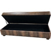 Almond Crocodile Ottoman
