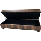 Almond Crocodile Ottoman