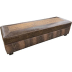 Almond Crocodile Ottoman
