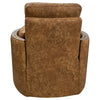 Land Baron Swivel Recliner - Longhorn Saddle Leather & Gator Cognac Leather