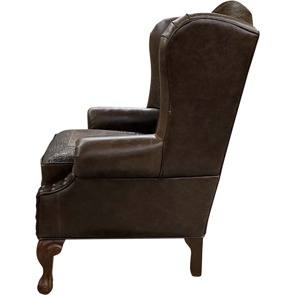 Coffee Wingback Chair