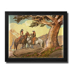 Cowboy & Cowgirl Personalized Framed Print