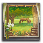 Morning Graze Personalized Stretched Canvas - Large