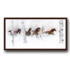 Wild Winter Horses Personalized Framed Canvas