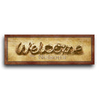 Personalized Welcome Rope Stretched Canvas