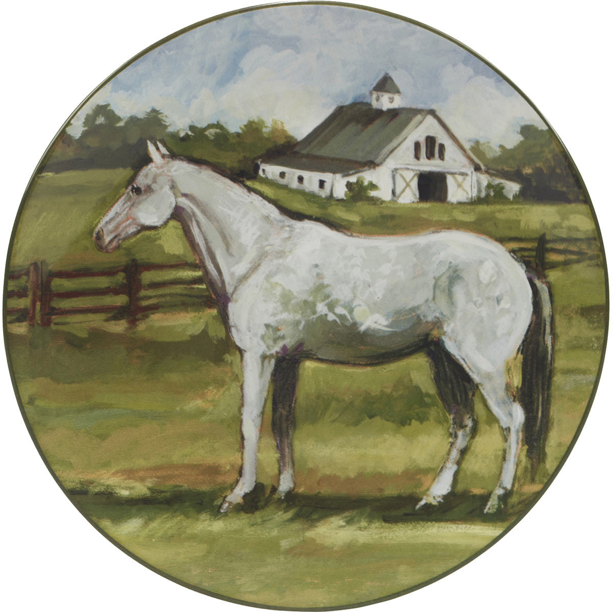 Horse Farm Dinner Plates - Set of 4