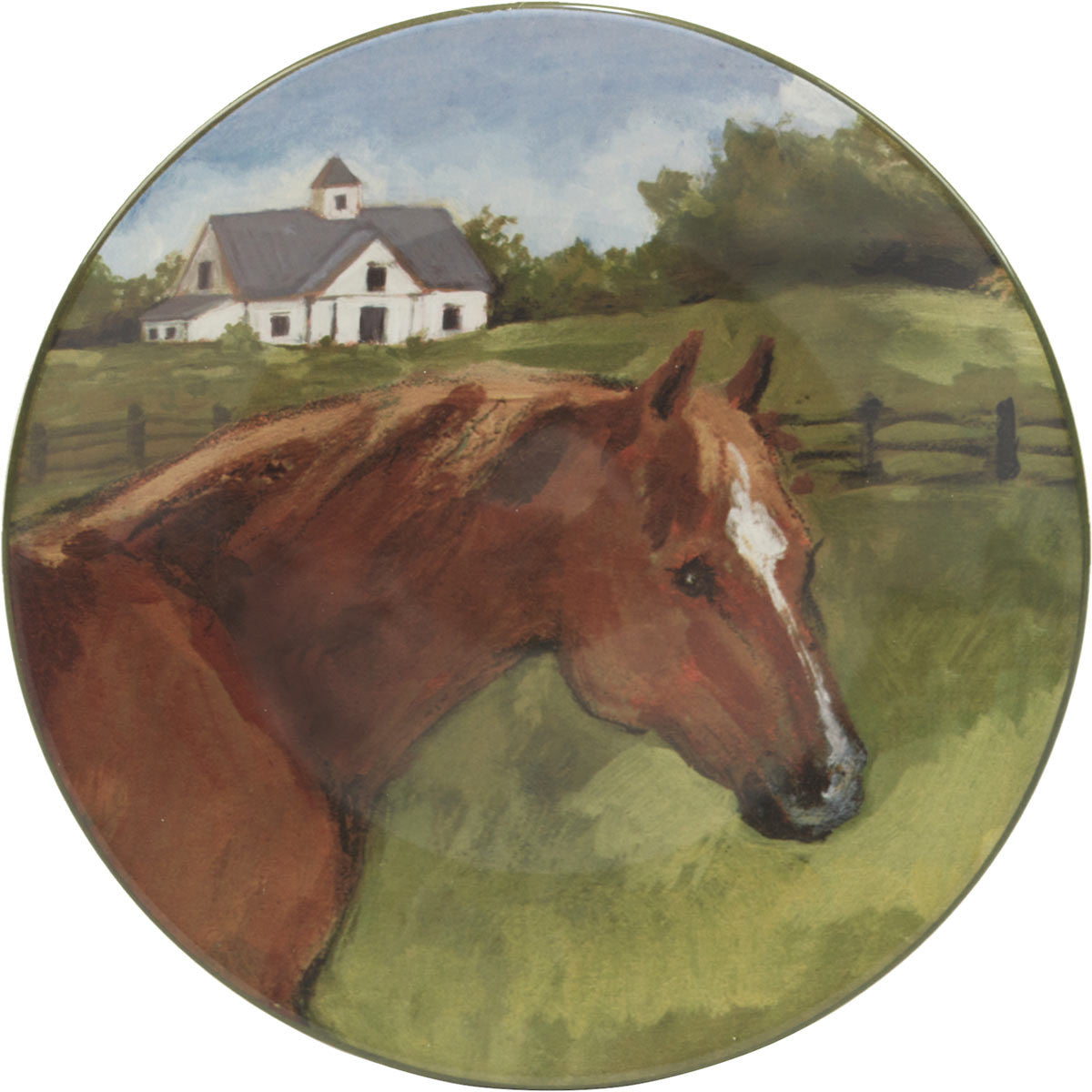 Horse Farm Salad Plates - Set of 4