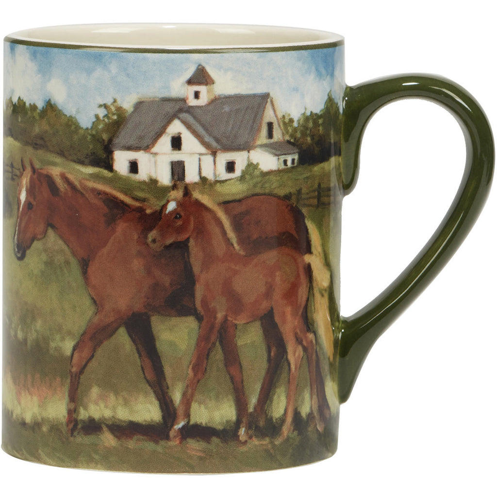 Horse Farm Mugs - Set of 4