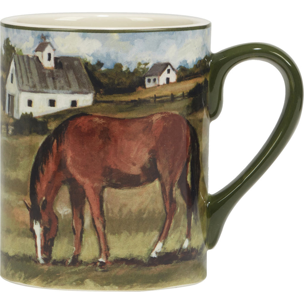 Horse Farm Mugs - Set of 4