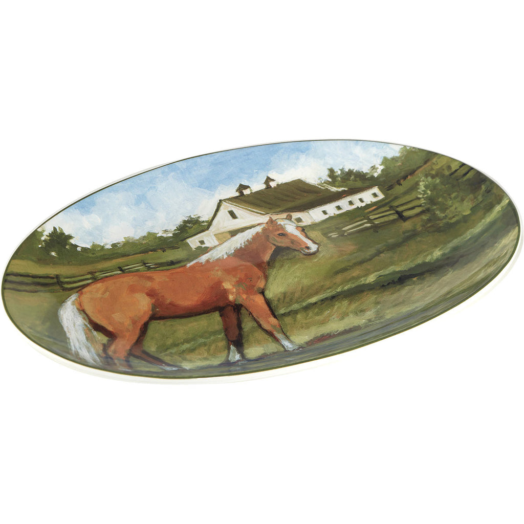 Horse Farm Oval Platter