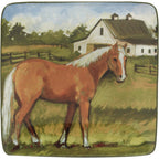 Horse Farm Canape Plates - Set of 4 - OUT OF STOCK UNTIL 08/19/2026