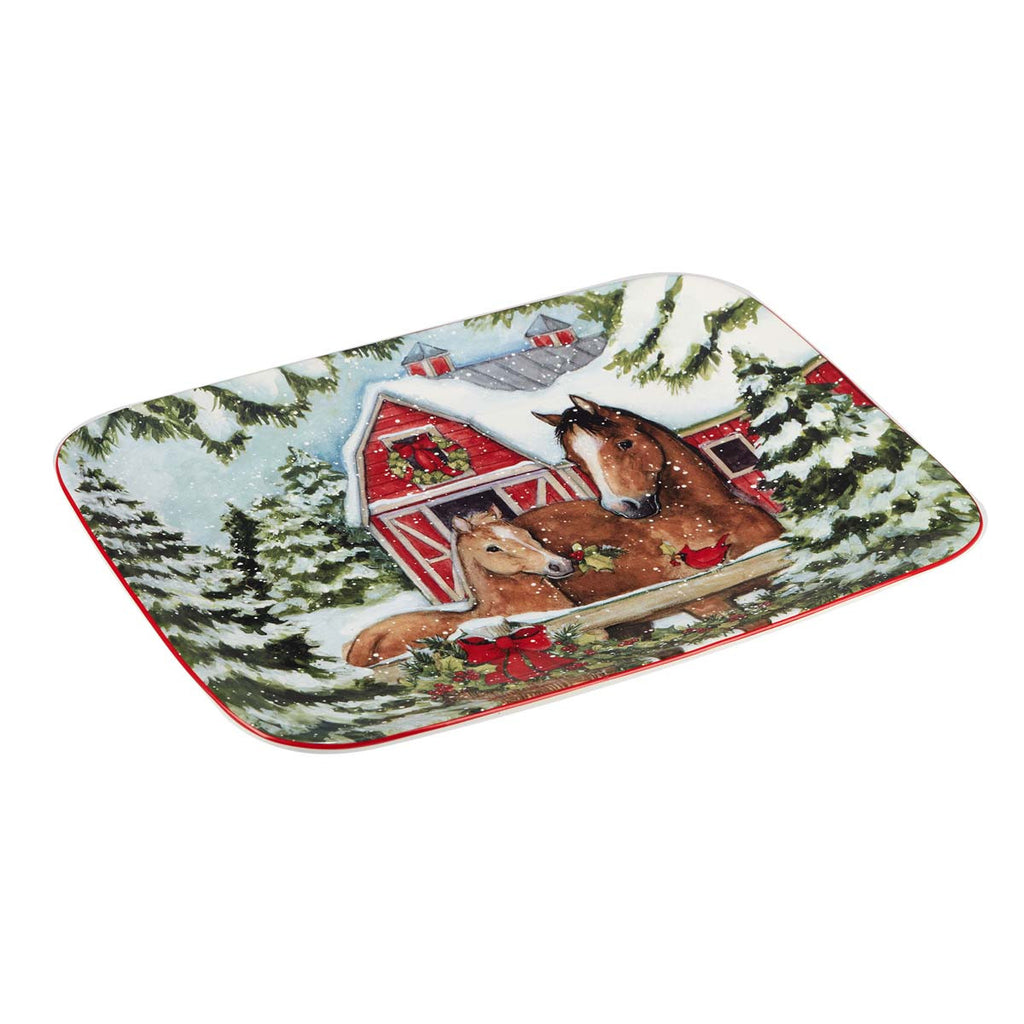 Holiday Haven Rectangular Platter - Small