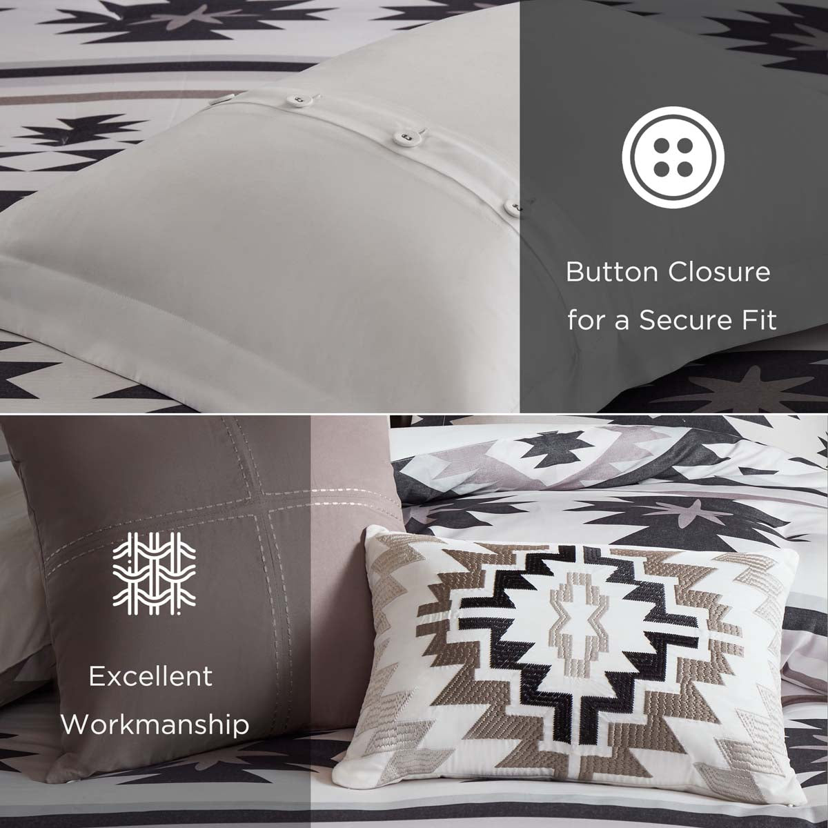 Santa Fe Horizon 8 Piece Comforter Set - Cal King