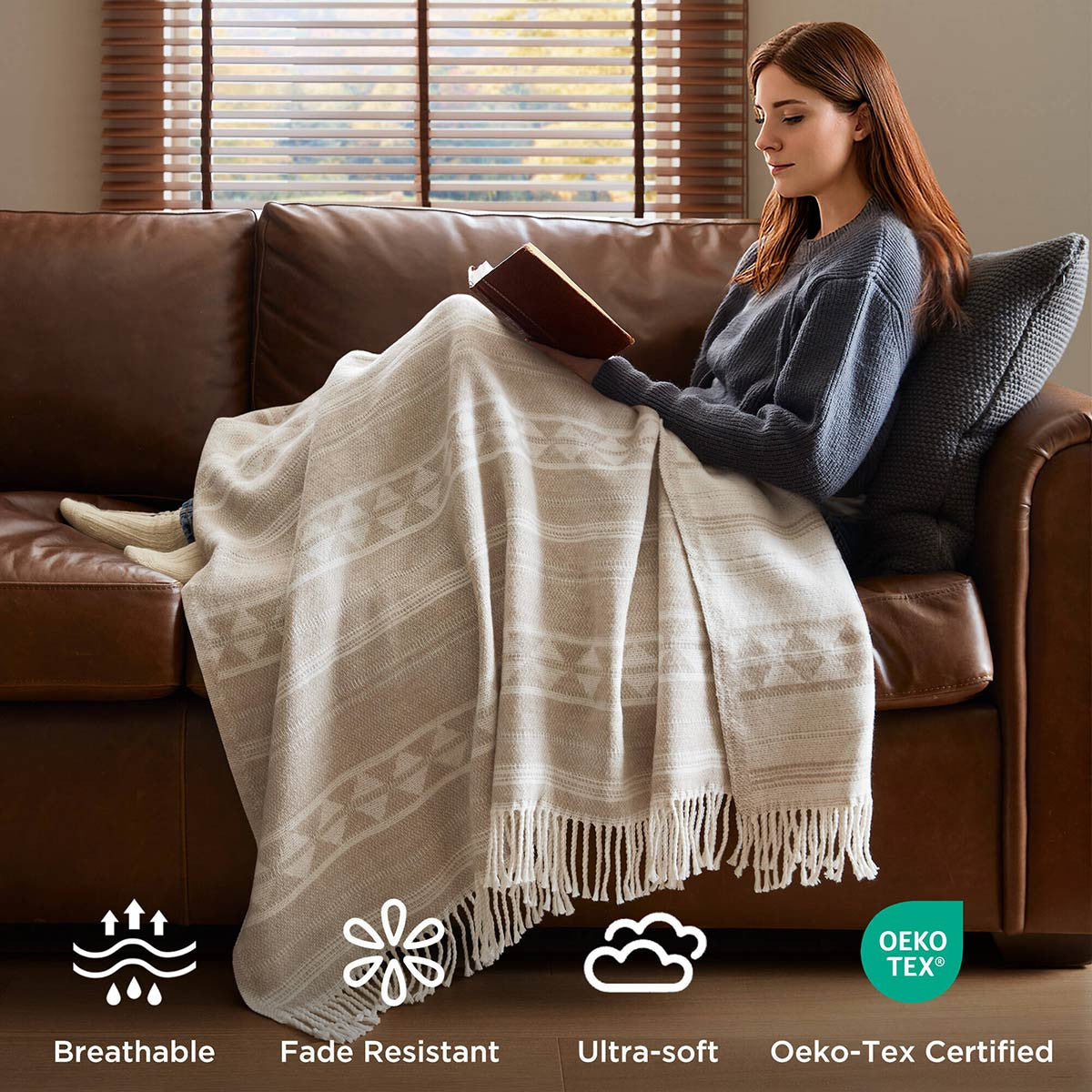 Calgary Cotton Blend Blanket