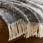 Manitoba Cotton Blend Gray Throw